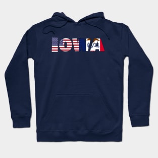 Iowa State/American Flag Logo Hoodie